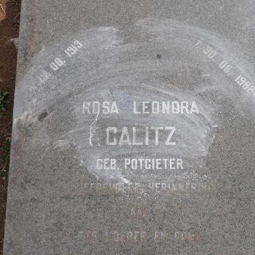 CALITZ Rosa Leonora nee POTGIETER 1913-1982