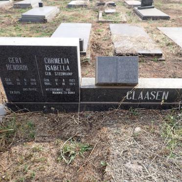 CLAASEN Gert Hendrik 1916-1976 & Cornelia Isabella STEENKAMP 1923-1975