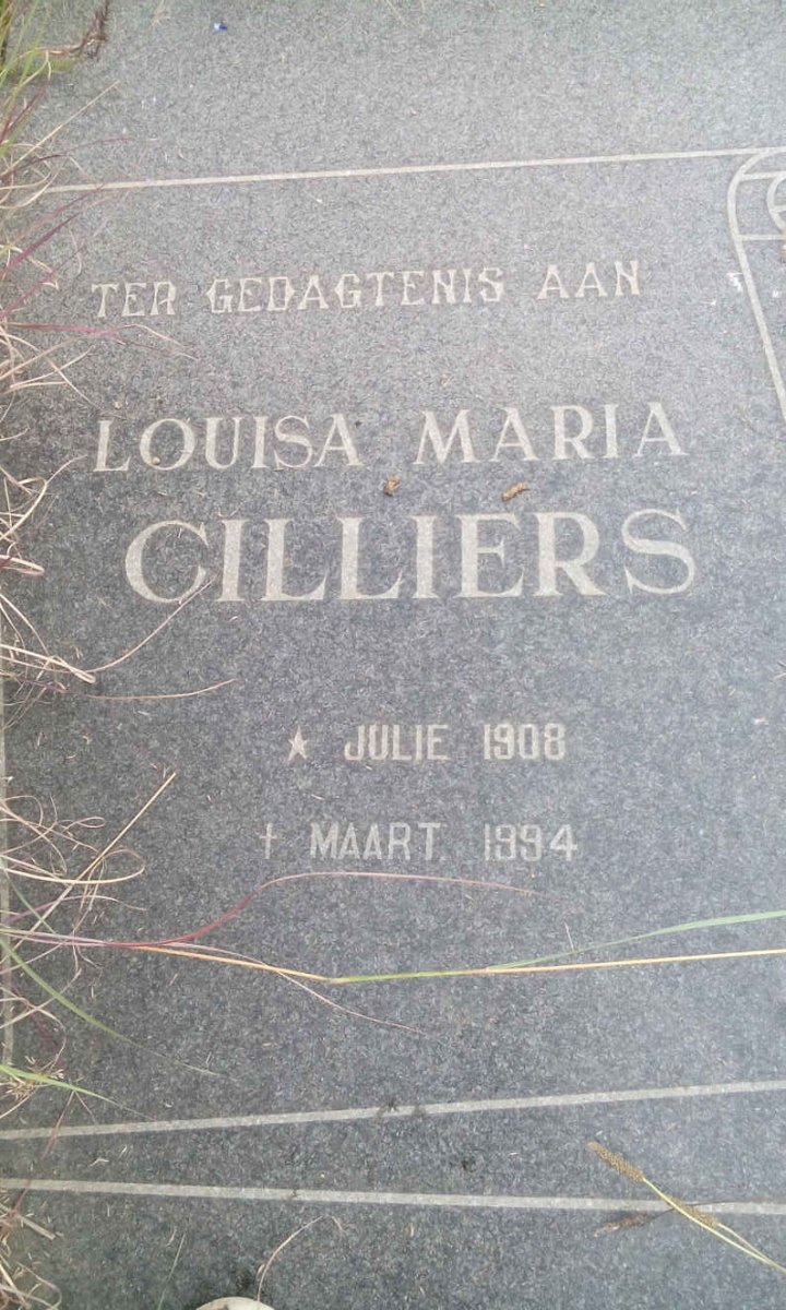 CILLIERS Louisa Maria 1908-1994