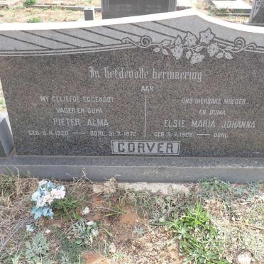 CORVER Pieter Alma 1920-1972 & Elsie Maria Johanna 1925-