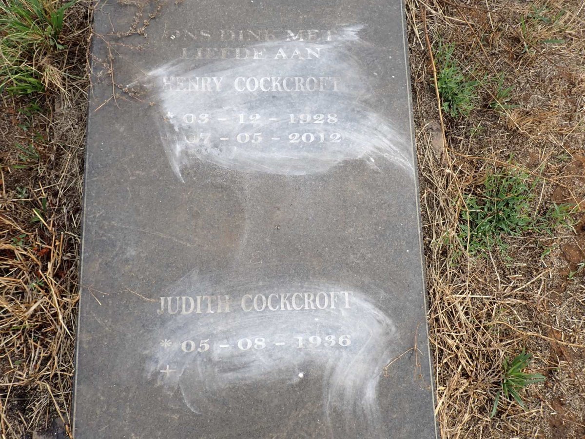 COCKCROFT Henry 1928-2012 & Judith 1936-