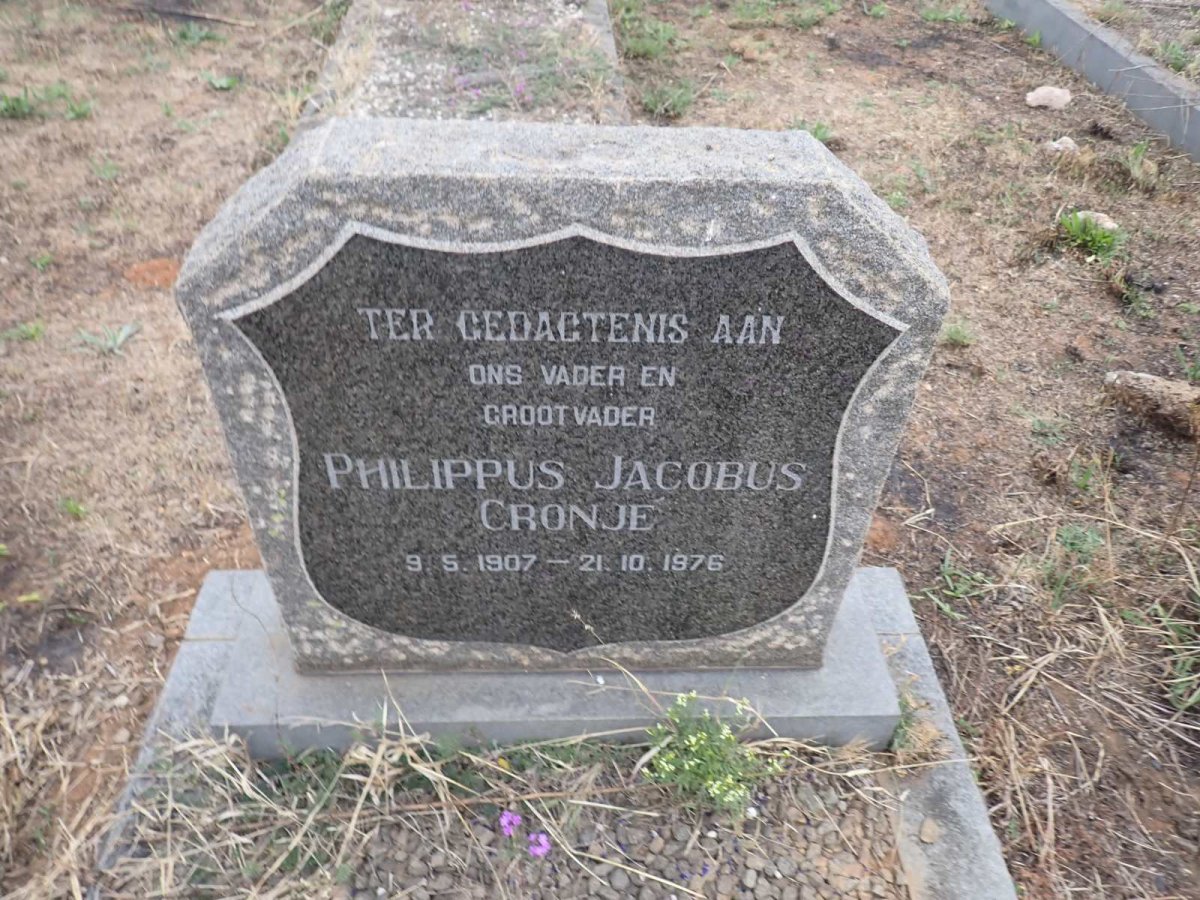CRONJE Philippus Jacobus 1907-1976