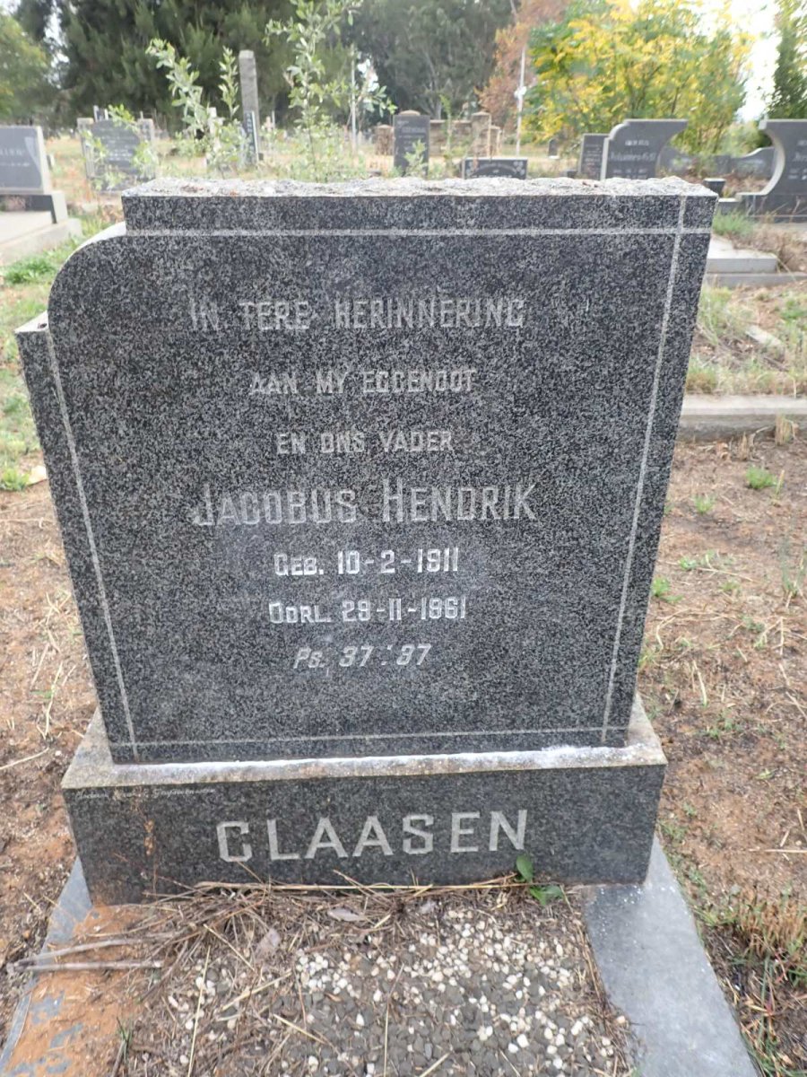 CLAASEN Jacobus Hendrik 1911-1961