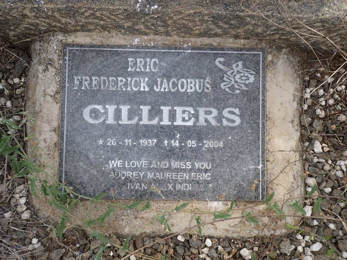 CILLIERS Frederick J. 1888-1967 :: CILLIERS Eric Frederick Jacobus 1937-2004_2