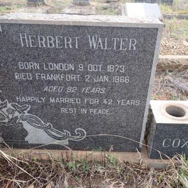 COX Herbert Walter 1873-1966 & Mathilda Elizabeth FOX 1889-1961 _2