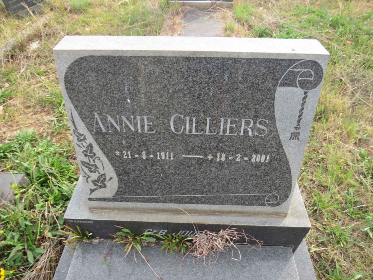 CILLIERS Annie 1911-2001