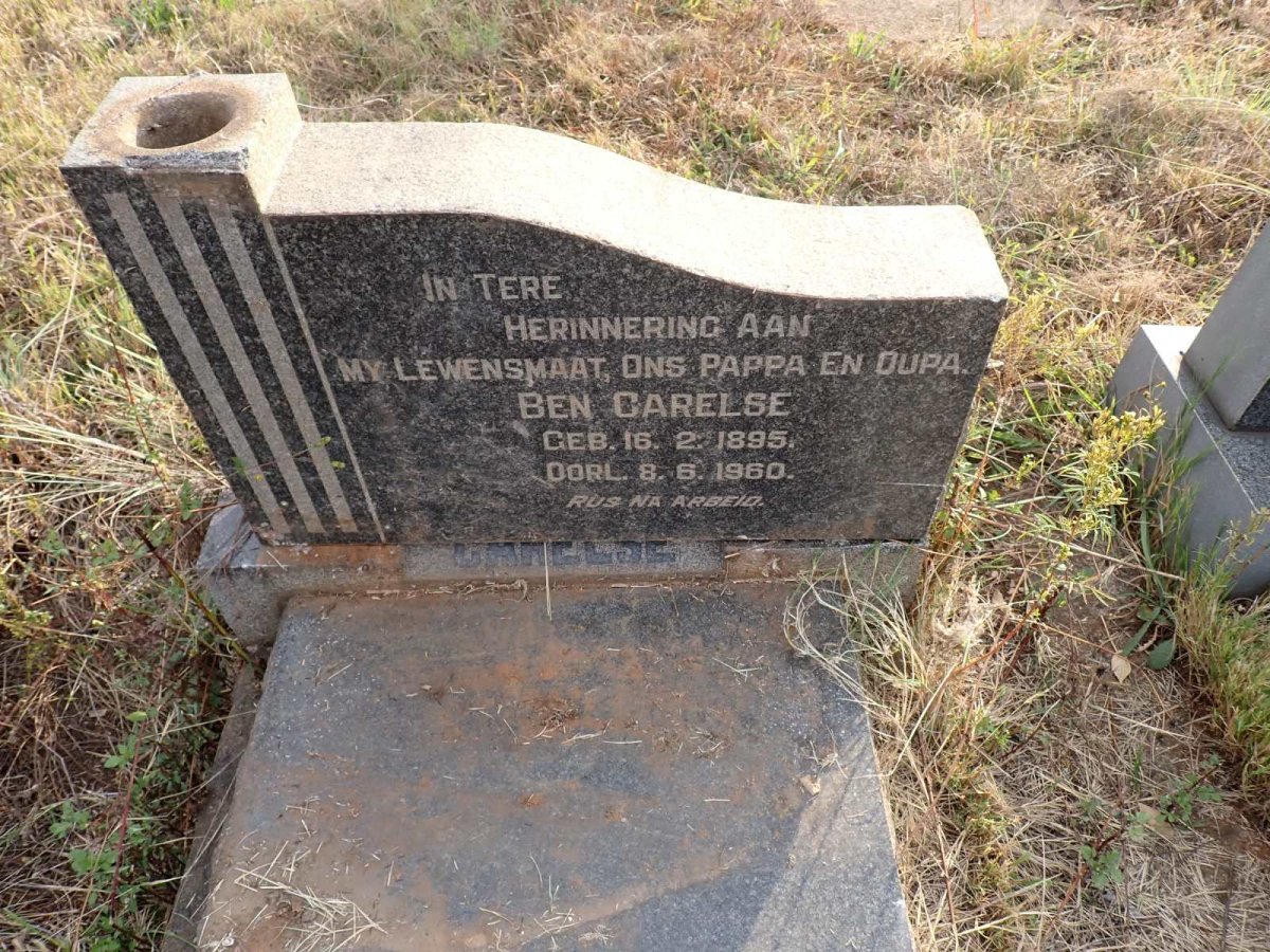 CARELSE Ben 1895-1960