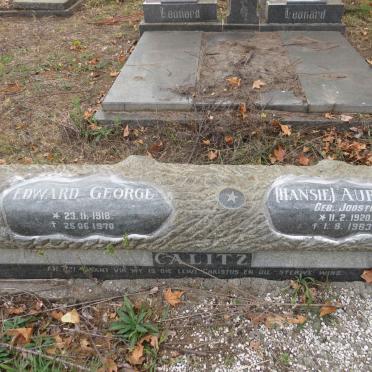 CALITZ Edward George 1918-1970 & Aurania JOOSTE 1920-1963 