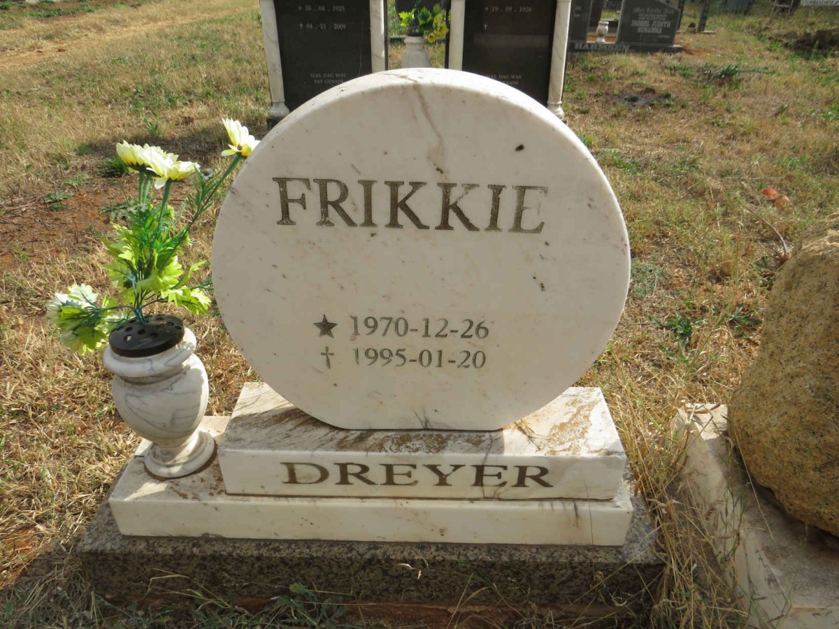 DREYER Frikkie 1970-1995