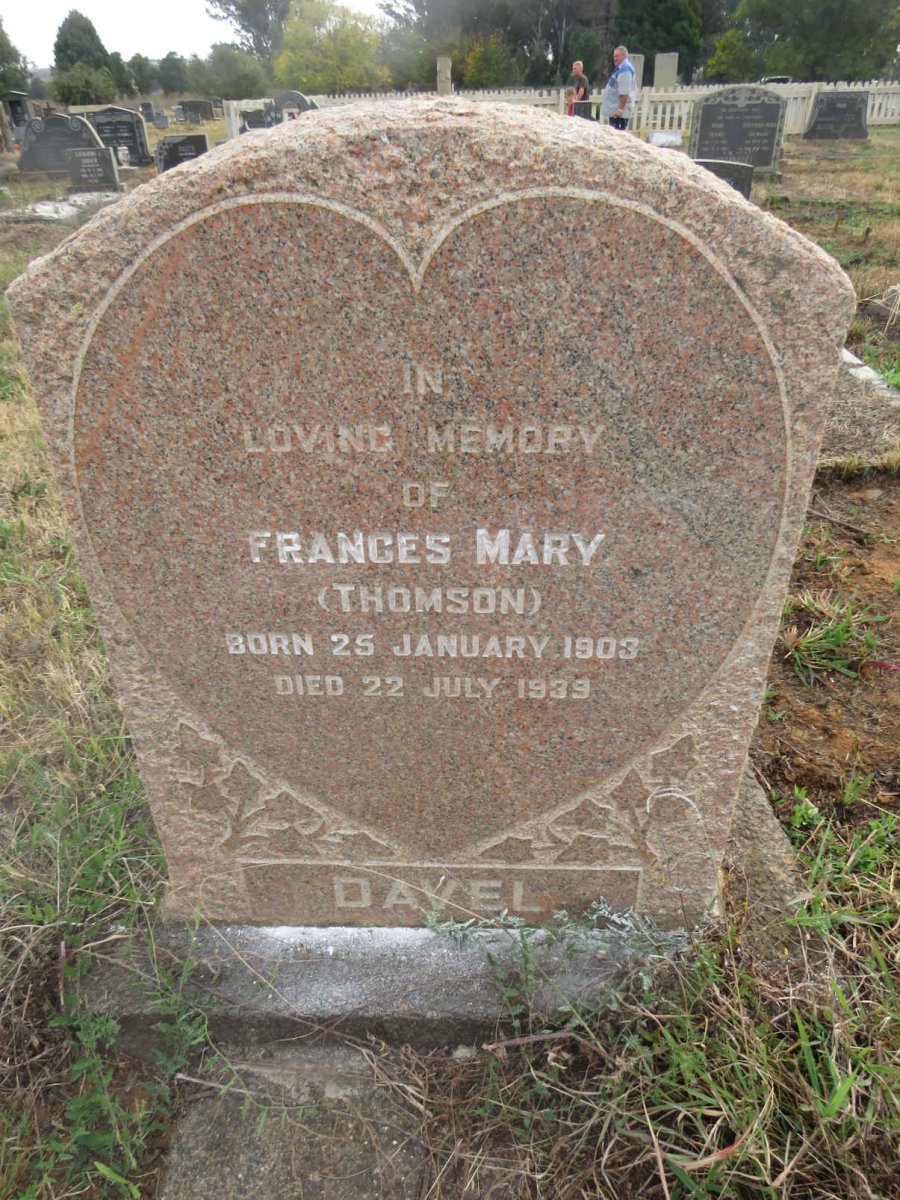 DAVEL Frances Mary nee THOMSON 1903-1939