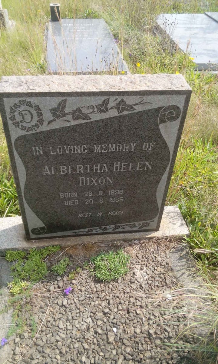 DIXON Albertha Helen 1898-1965