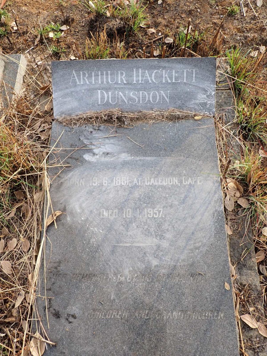 DUNSDON Arthur Hackett 1881-1957