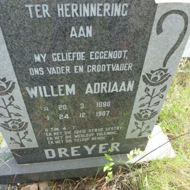 DREYER Willem Adriaan 1898-1987