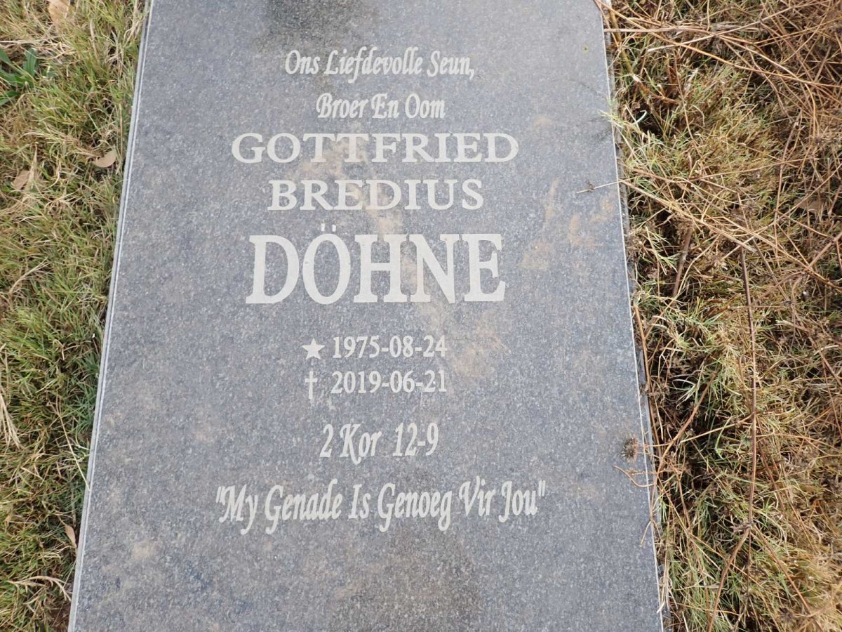 DOHNE Gottfried Bredius 1975-2019