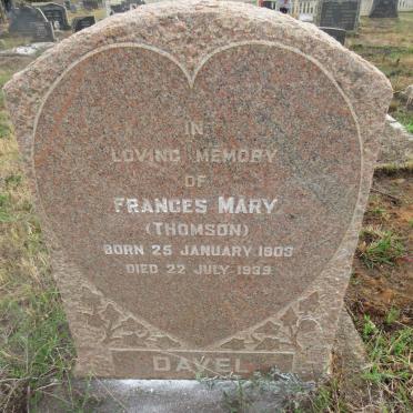 DAVEL Frances Mary nee THOMSON 1903-1939