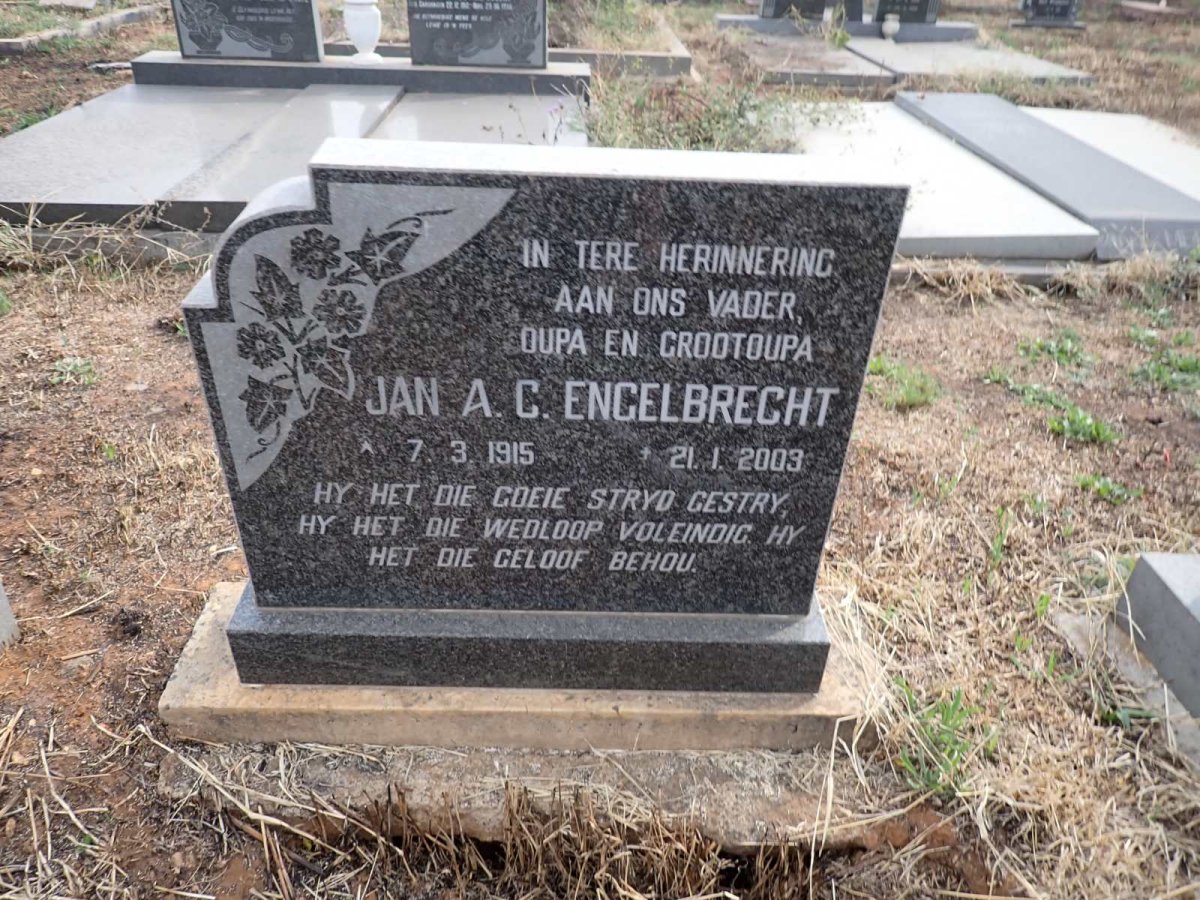 ENGELBRECHT Jan A.C. 1915-2003