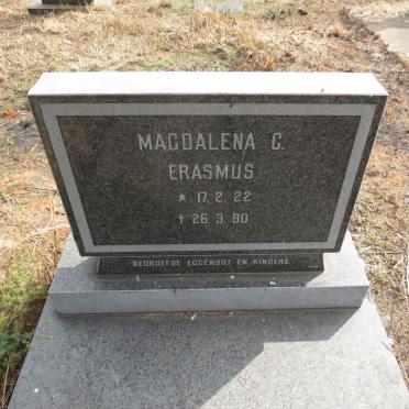 ERASMUS Magdalena C. 1922-1980