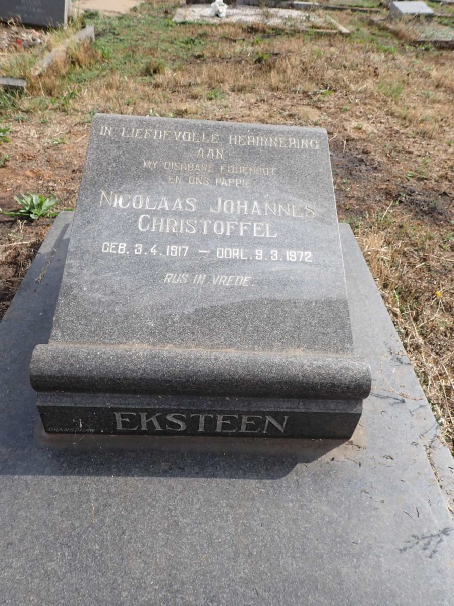 EKSTEEN Nicolaas Johannes Christoffel 1917-1972