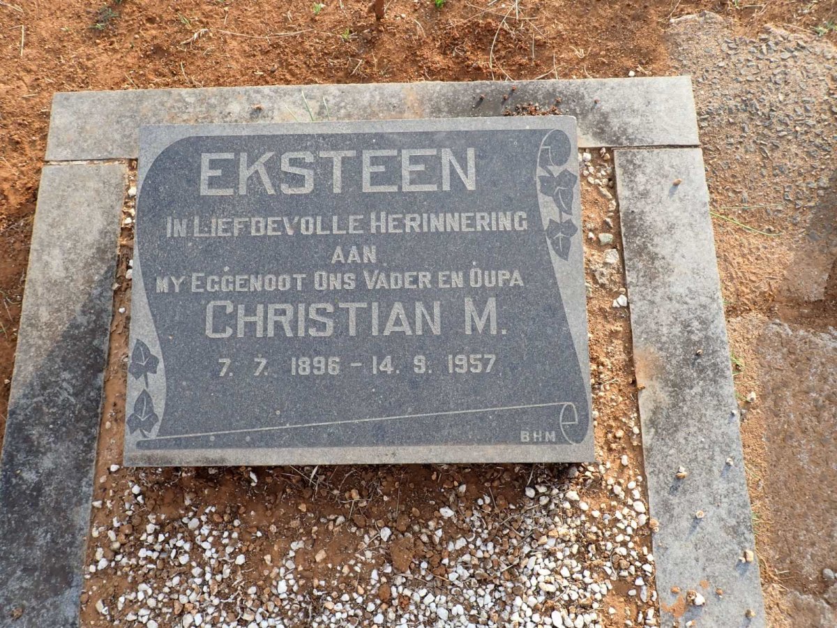 EKSTEEN Christian M. 1896-1957