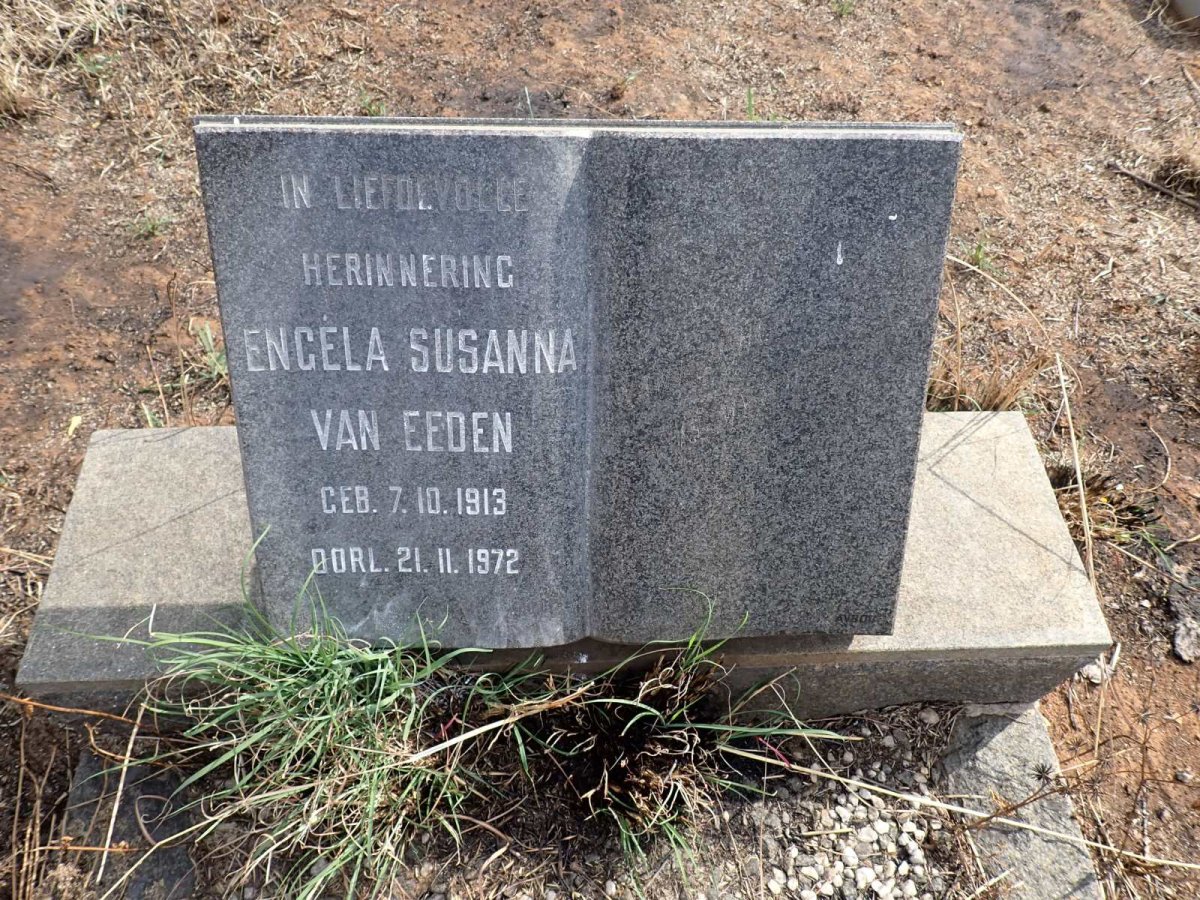 EEDEN Engela Susanna, van 1913-1972