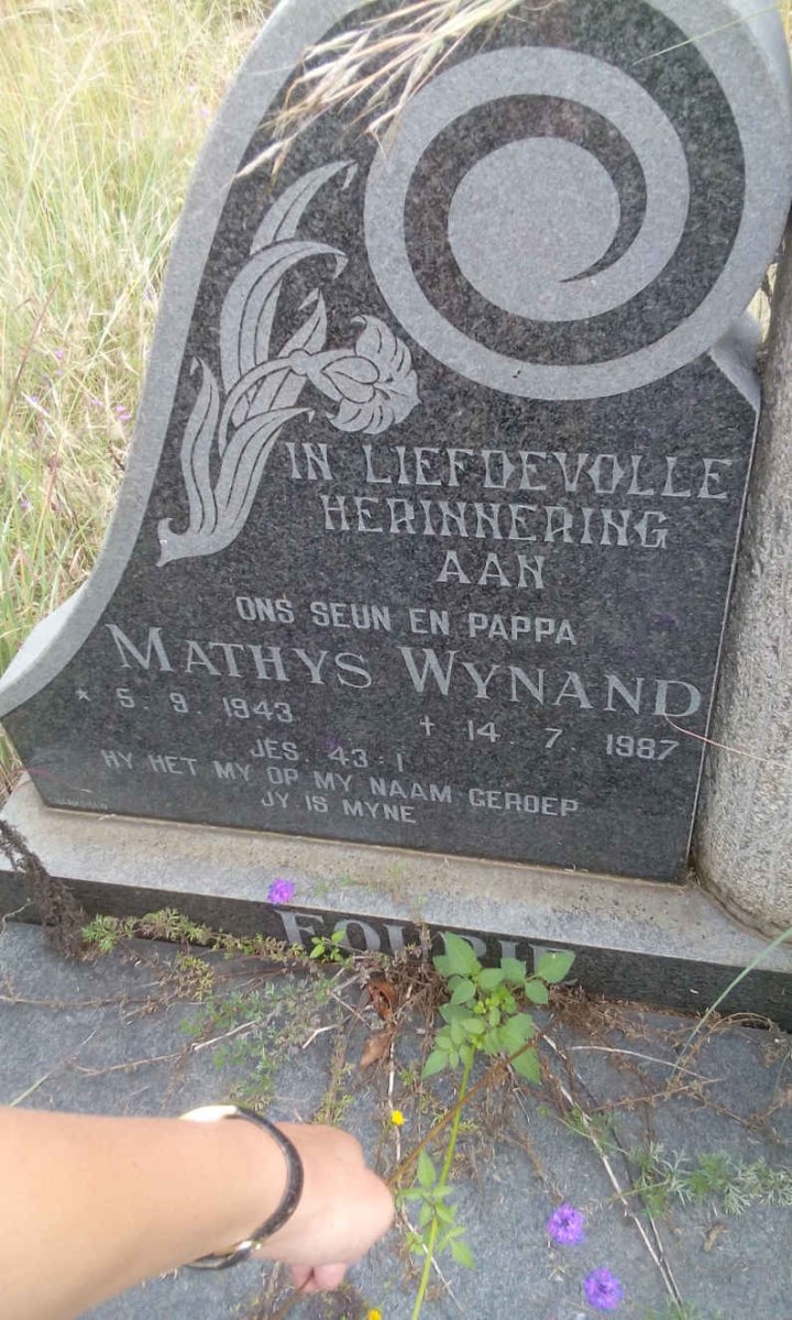 FOURIE Mathys Wynand 1943-1987