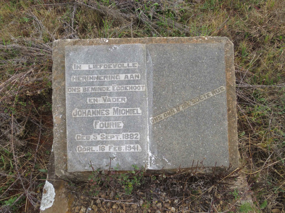 FOURIE Johannes Michiel 1882-1941