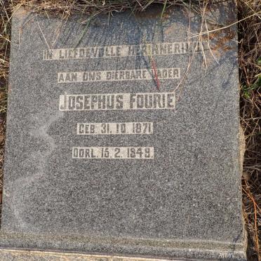 FOURIE Josephus 1871-1949