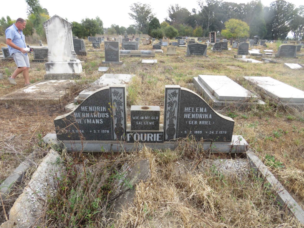 FOURIE Hendrik Bernadus Heymans 1884-1978 & Helena Hendrika KRIEL 1889-1978