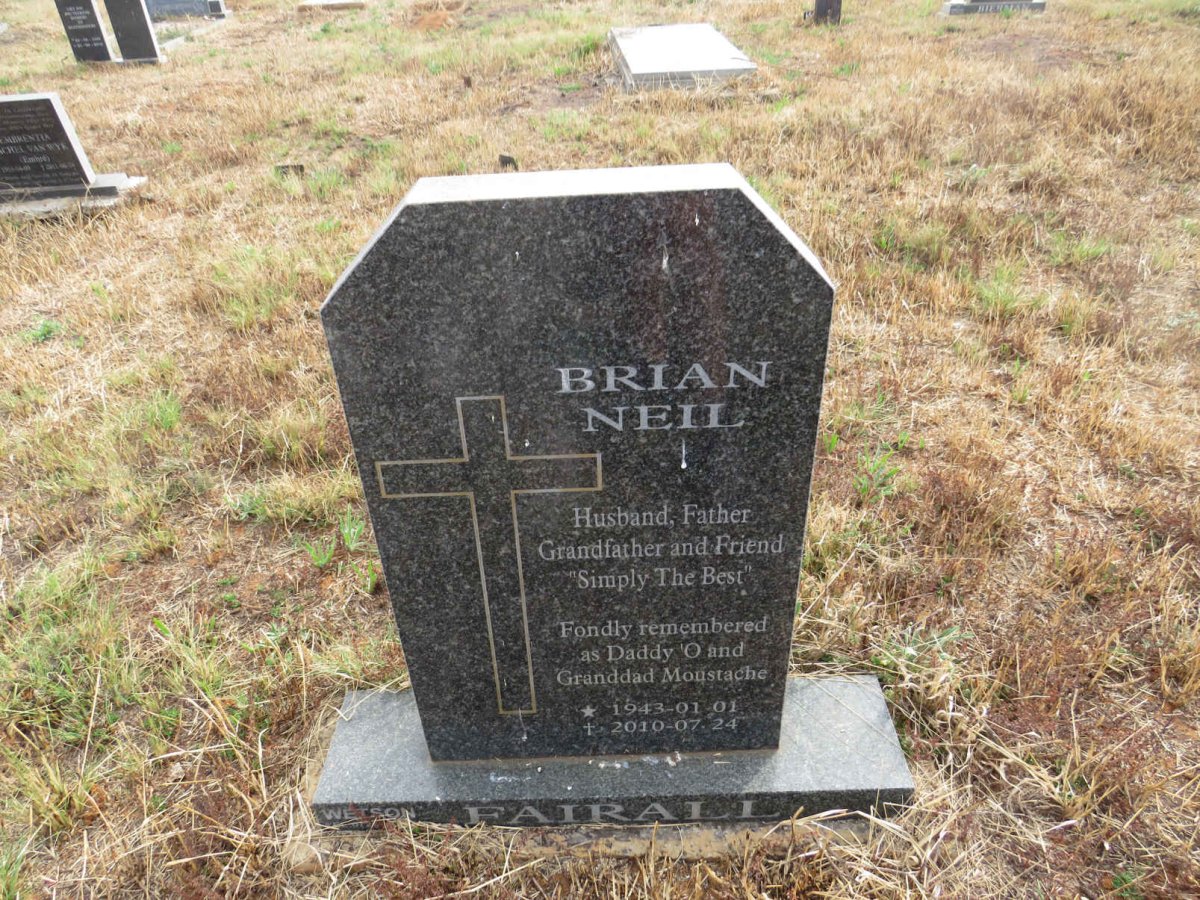 FAIRALL Neil Brian 1943-2010