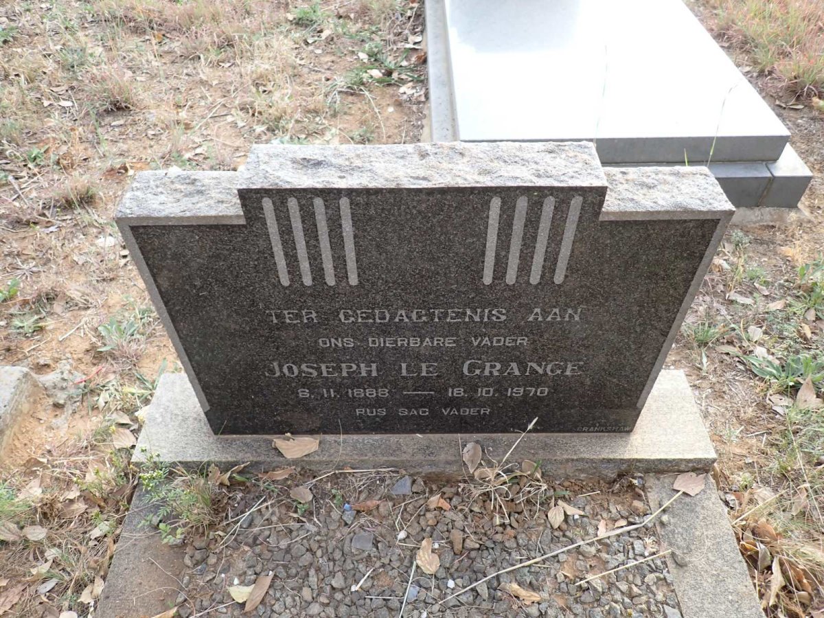 GRANGE Joseph, le 1888-1970
