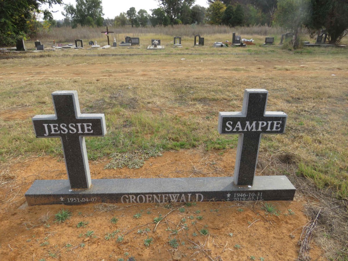 GROENEWALD Sampie 1946-2019 & Jessie 1951-