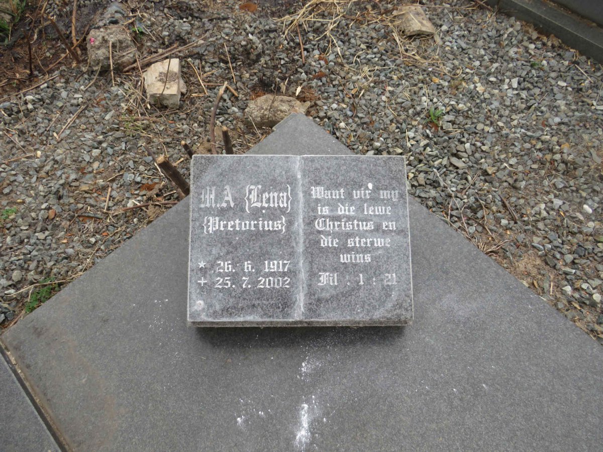 GRAAFF B.J. 1911-1997 & M.A. PRETORIUS 1917-2002 _3