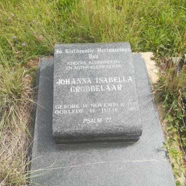 GROBBELAAR Johanna Isabella 1921-2002