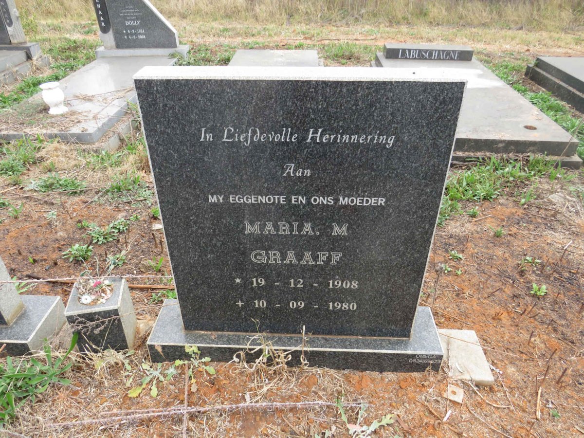 GRAAFF Maria M. 1908-1980