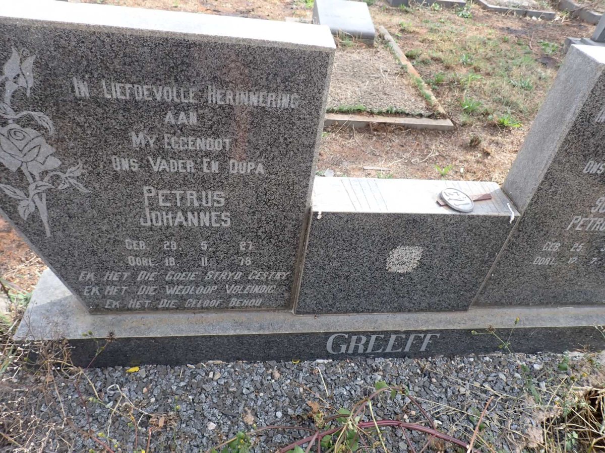 GREEFF Petrus Johannes 1927-1978 & Susanna Petronella 1937-19?_2