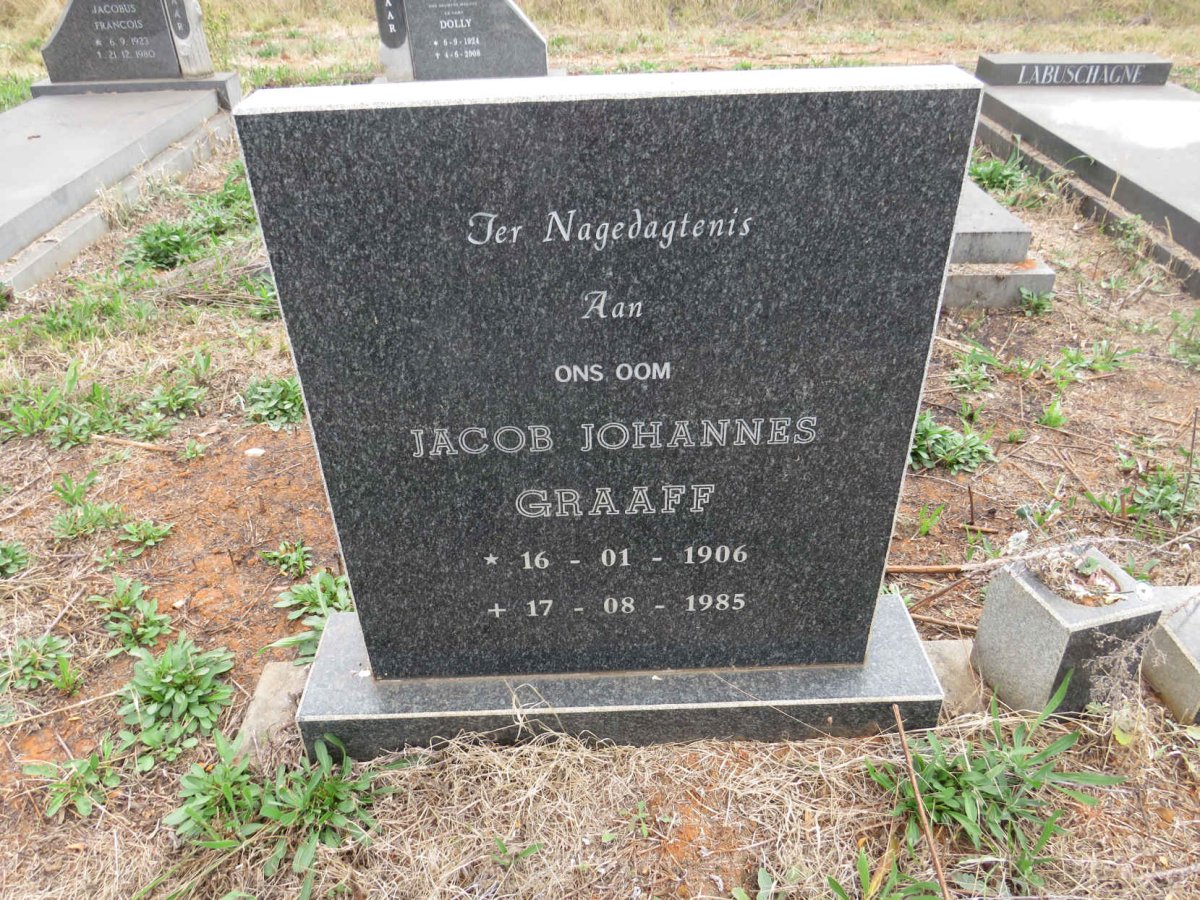 GRAAFF Jacob Johannes 1906-1985
