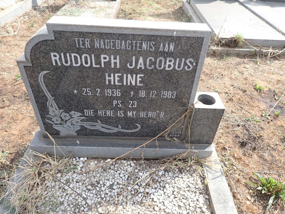HEINE Rudolph Jacobus 1936-1983