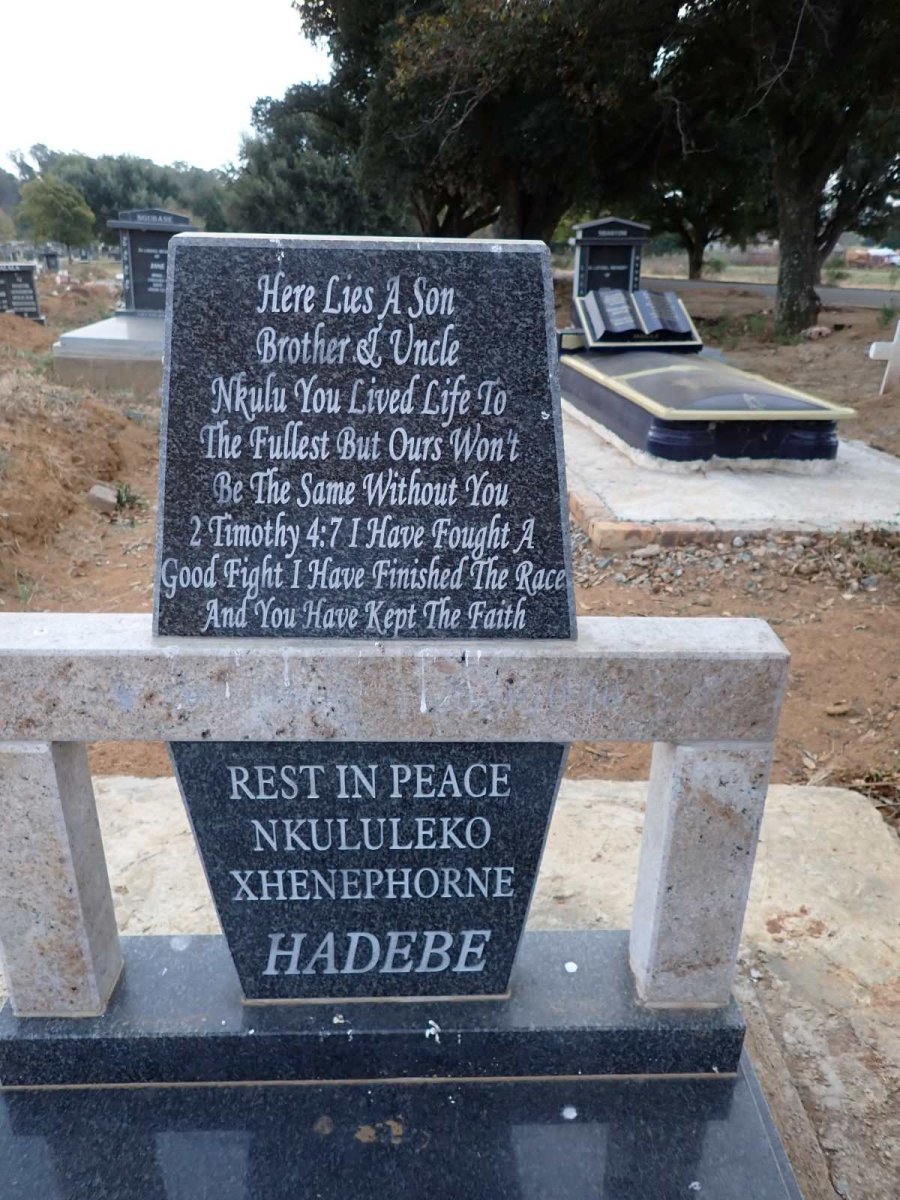 HADEBE Nkululeko Xhenephorne