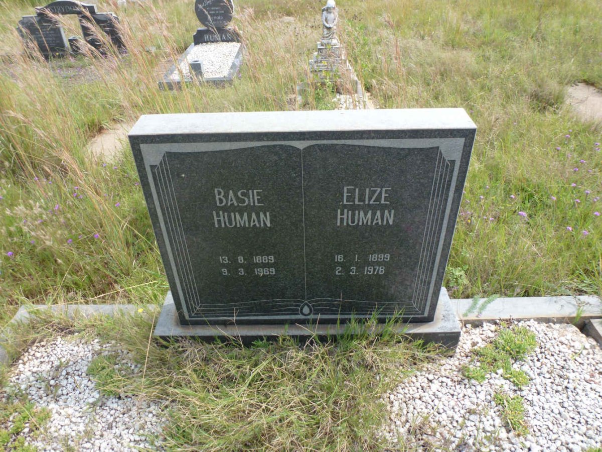 HUMAN Basie 1889-1969 &amp; Elize 1899-1978