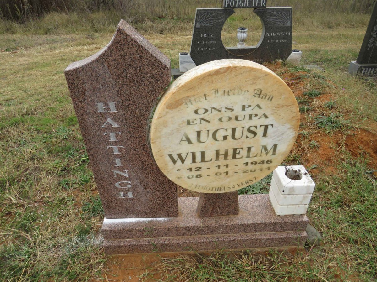 HATTINGH August Wilhelm 1946-2011