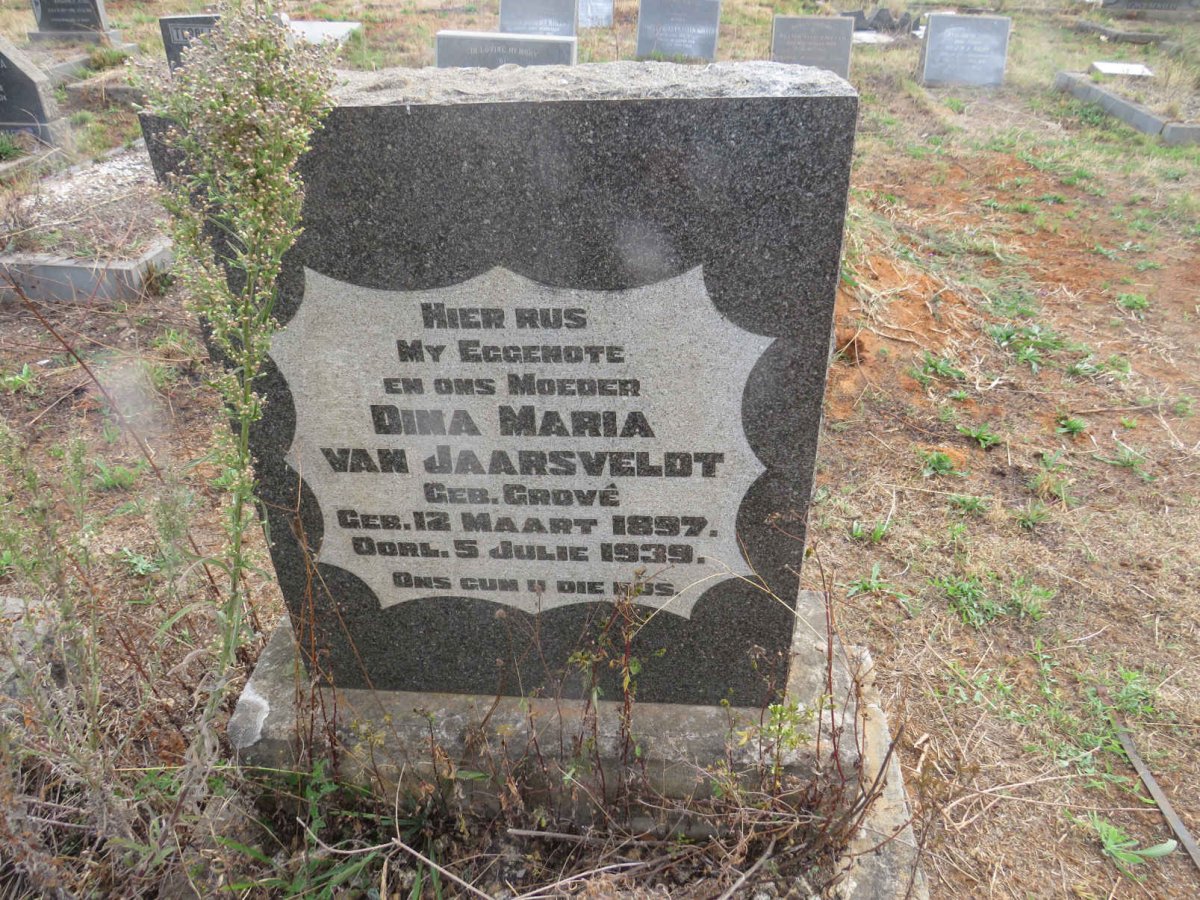 JAARSVELDT Dina Maria, van nee GROVE 1897-1939