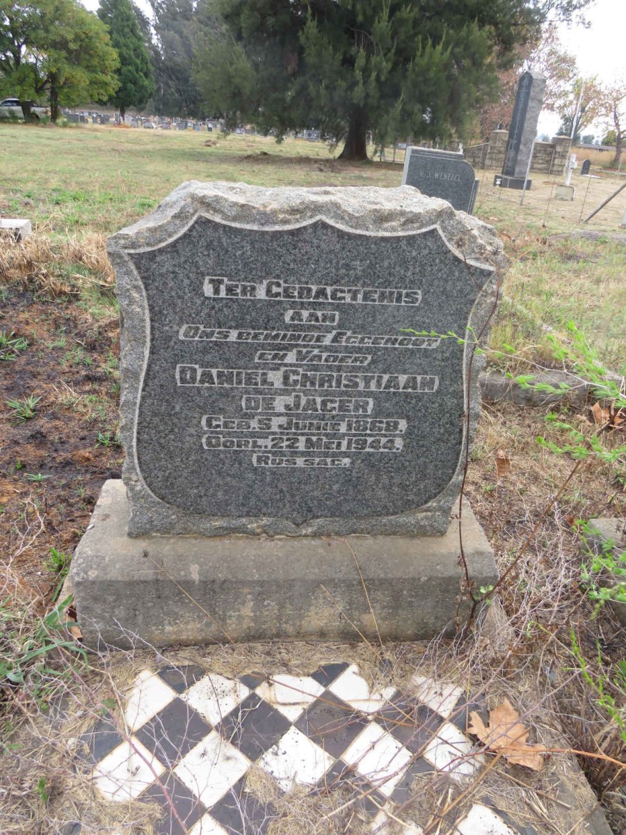 JAGER Daniel Christiaan, de 1868-1944