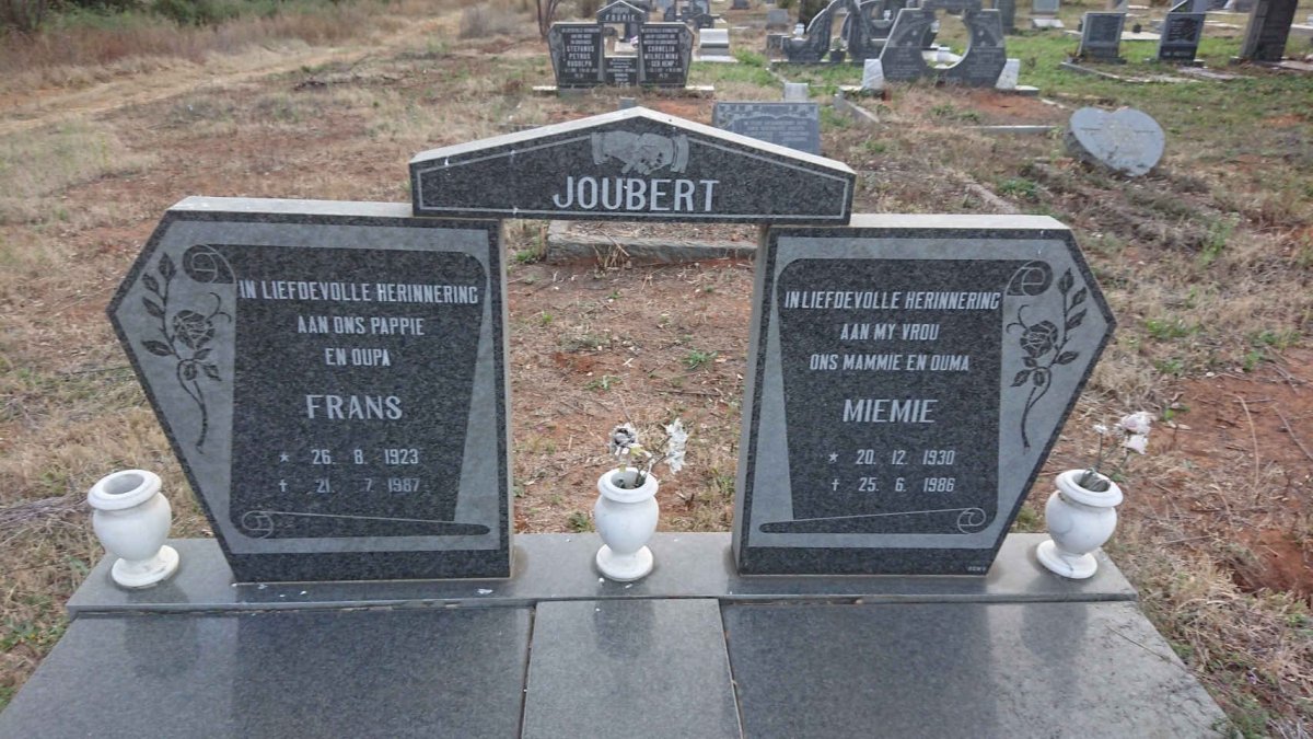 JOUBERT Frans 1923-1987 & Miemie 1930-1986