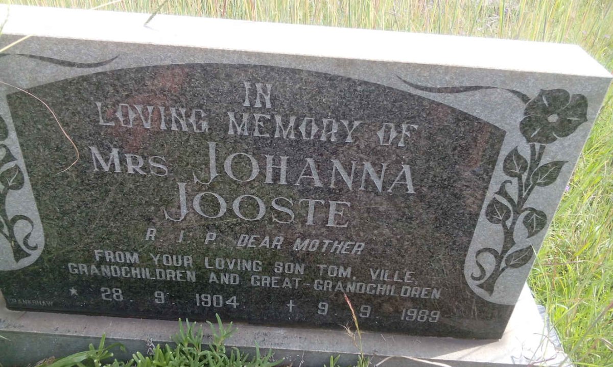 JOOSTE Johanna 1904-1989