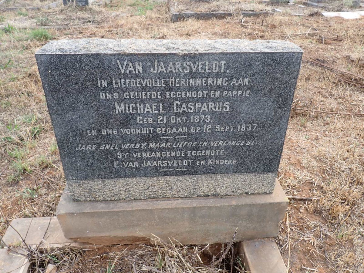JAARSVELDT Michael Casparus, van 1873-1937