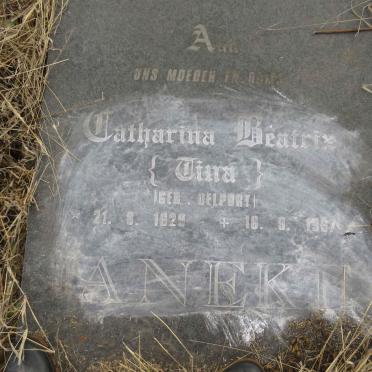 JANEKE Catharina Beatrix nee DELPORT 1929-1997