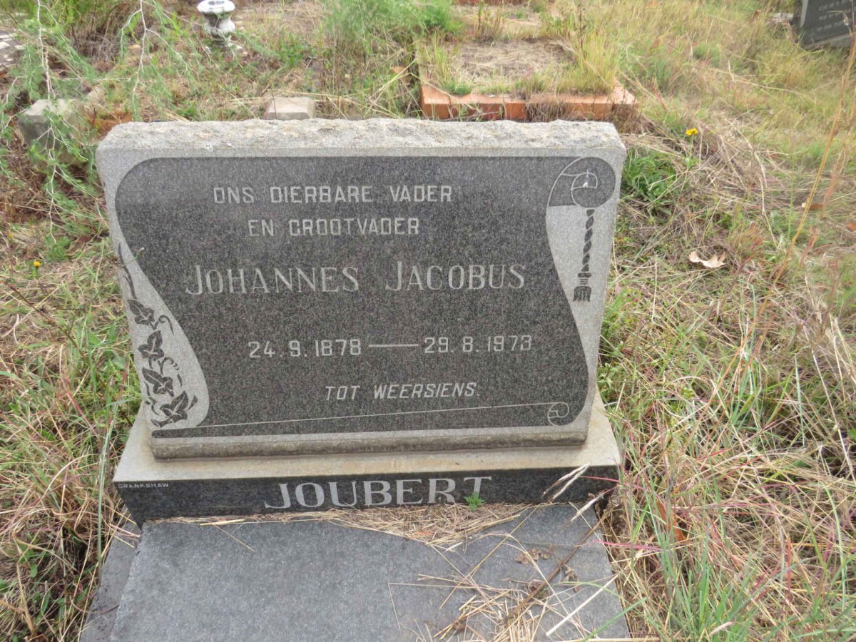 JOUBERT Johannes Jacobus 1878-1973