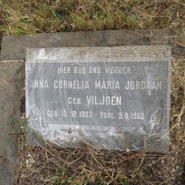JORDAAN Anna Cornelia Maria nee VILJOEN 1896-1965