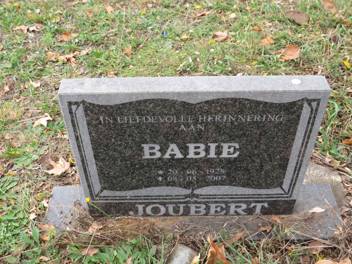 JOUBERT Babie 1928-2007