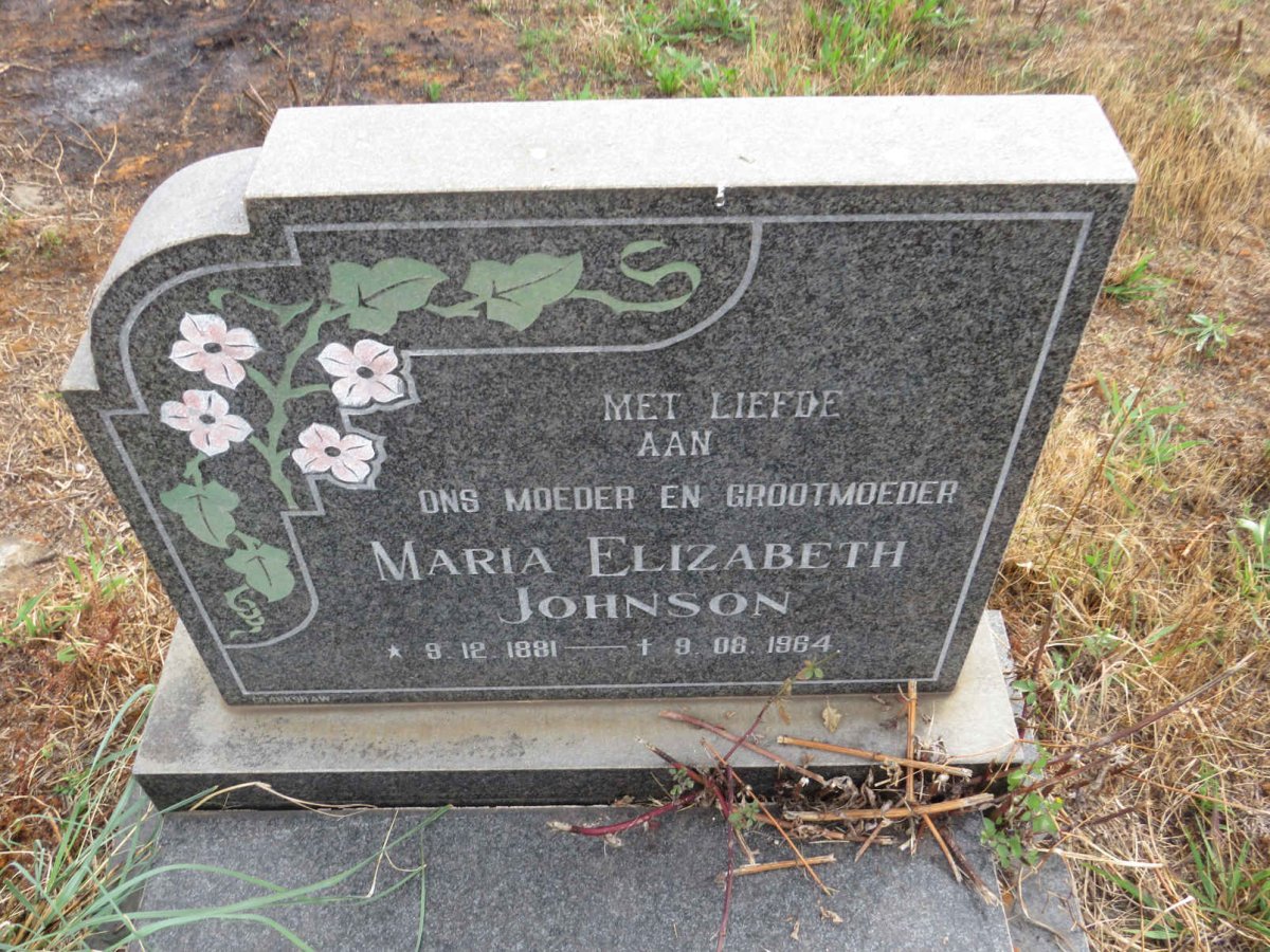 JOHNSON Maria Elizabeth 1881-1964